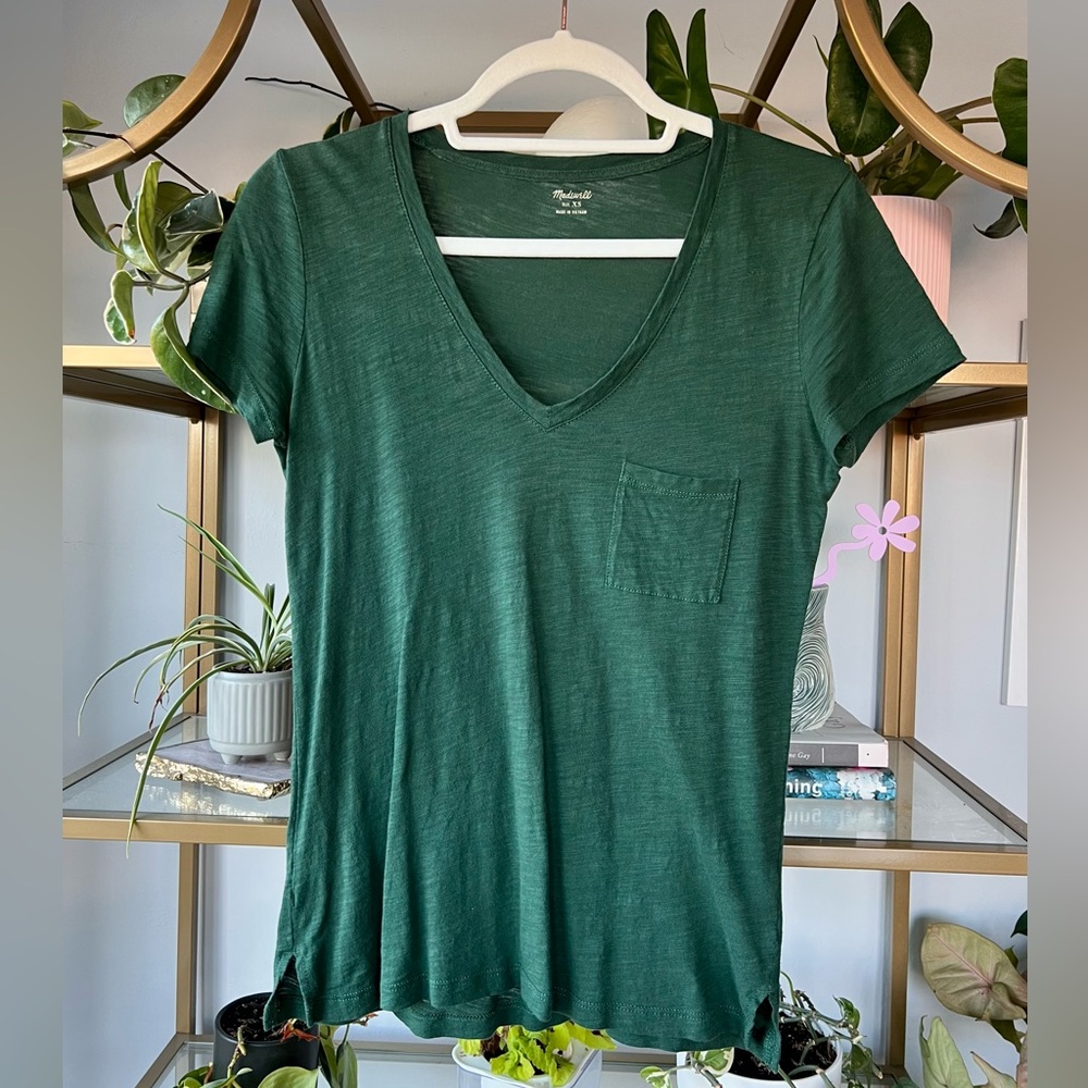 Madewell Green Short Sleeve Tee